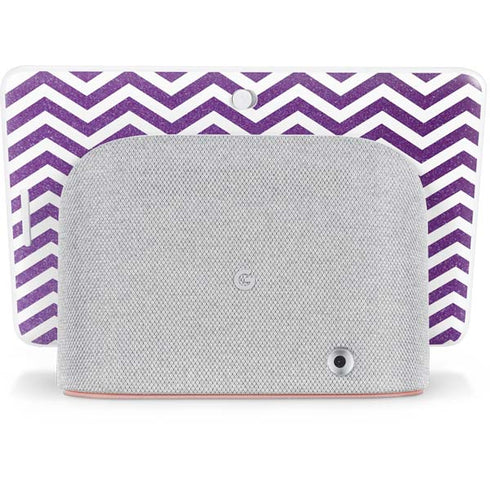 Purple Chevron Google Home Hub Skin