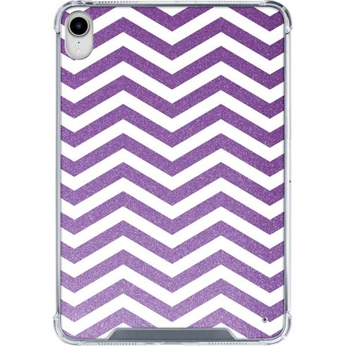 Purple Chevron iPad 11th Gen (2025) Clear Case