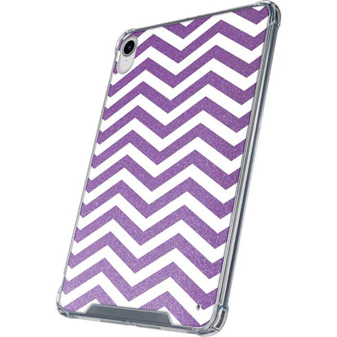 Purple Chevron iPad 11th Gen (2025) Clear Case