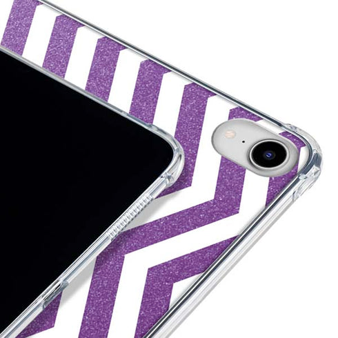 Purple Chevron iPad 11th Gen (2025) Clear Case