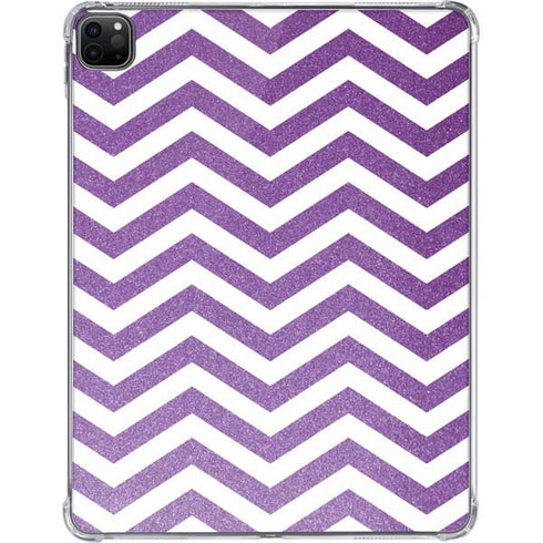 Purple Chevron iPad Pro 11in (2024) Clear Case