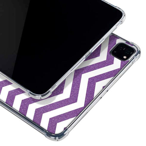 Purple Chevron iPad Pro 11in (2024) Clear Case