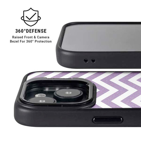 Purple Chevron iPhone 13 Kickstand Case