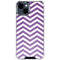 Purple Chevron iPhone 15 Clear Case
