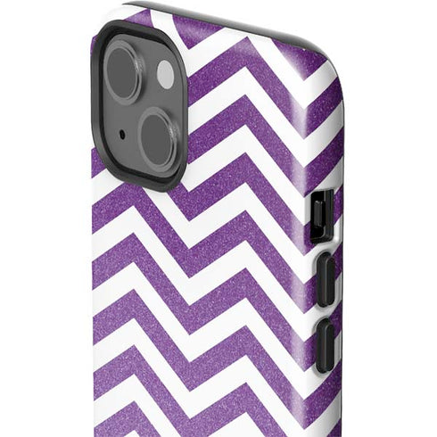 Purple Chevron iPhone 15 Impact Case