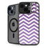 Purple Chevron iPhone 15 Plus Kickstand Case