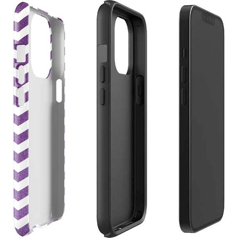 Purple Chevron iPhone 15 Pro Impact Case