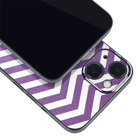 Purple Chevron iPhone 15 Skin