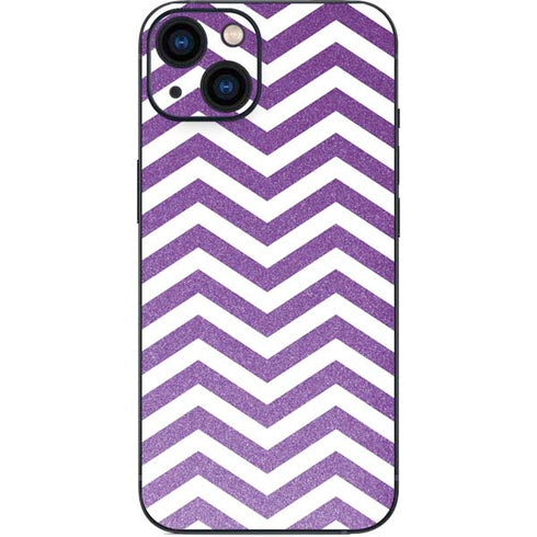 Purple Chevron iPhone 15 Skin