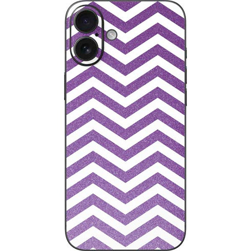 Purple Chevron iPhone 16 Plus Skin