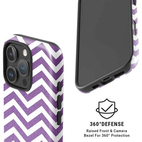 Purple Chevron iPhone 16 Pro Magsafe Impact Case