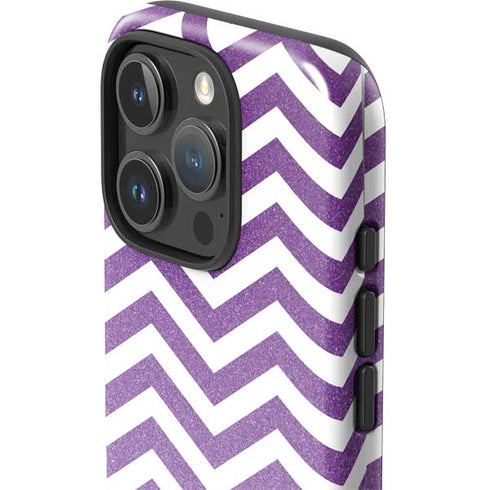 Purple Chevron iPhone 16 Pro Max Impact Case