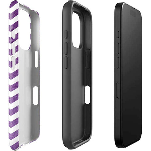 Purple Chevron iPhone 16 Pro Max Impact Case