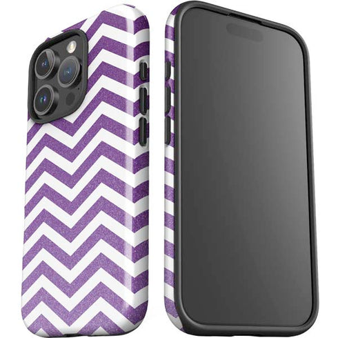 Purple Chevron iPhone 16 Pro Max Impact Case