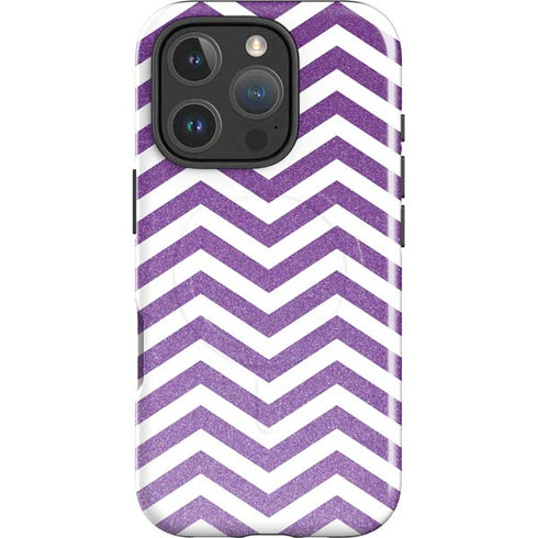 Purple Chevron iPhone 16 Pro Max Magsafe Impact Case
