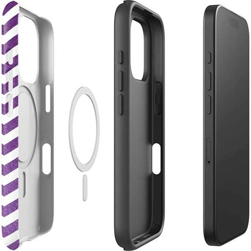 Purple Chevron iPhone 16 Pro Max Magsafe Impact Case