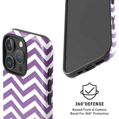 Purple Chevron iPhone 16 Pro Max Magsafe Impact Case