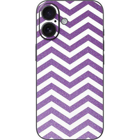 Purple Chevron iPhone 16 Skin