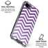 Purple Chevron iPhone 16e Clear Case