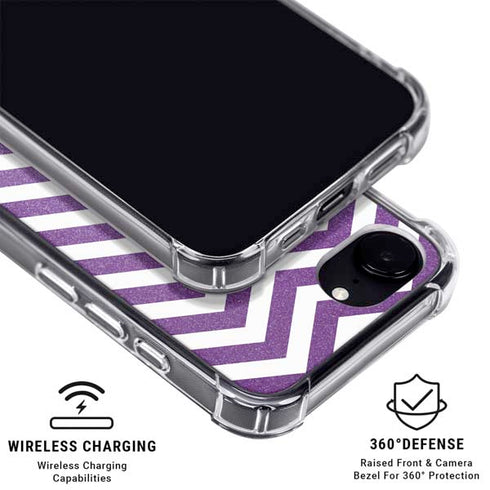 Purple Chevron iPhone 16e MagSafe Case