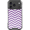 Purple Chevron iPhone 18 Pro Clear Case