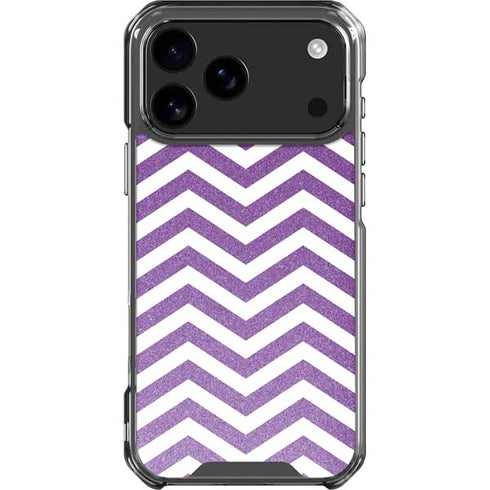 Purple Chevron iPhone 18 Pro Max Clear Case