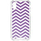 Purple Chevron iPhone XS Clear Case