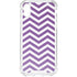 Purple Chevron iPhone XS Clear Case