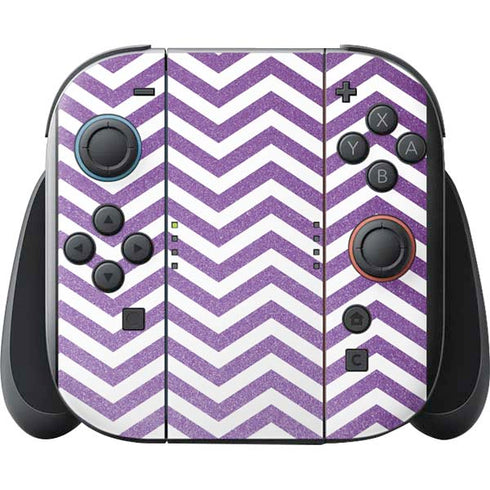 Purple Chevron Nintendo Switch 2 (2025) with Joy-Con Skin