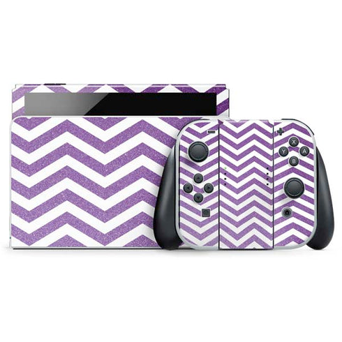 Purple Chevron Nintendo Skins