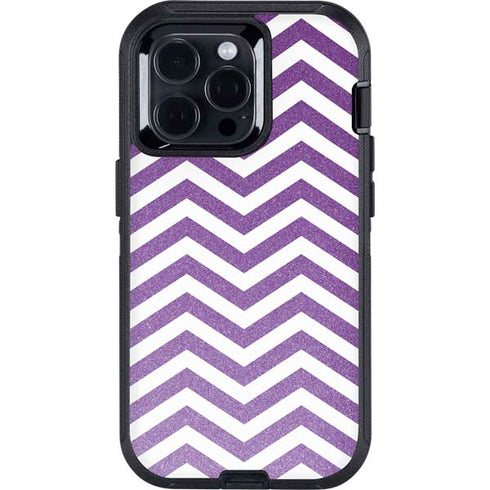 Purple Chevron Otterbox Defender iPhone Skin