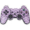 Purple Chevron PS3 Dual Shock wireless controller Skin