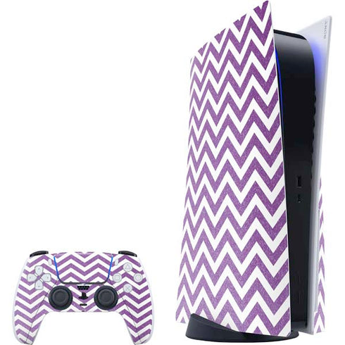 Purple Chevron PlayStation PS5 Skins