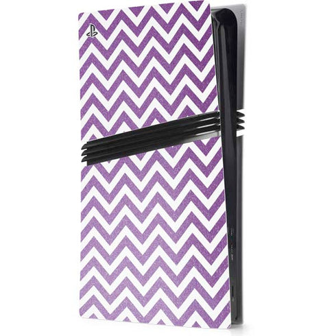 Purple Chevron PS5 Pro Console Skin