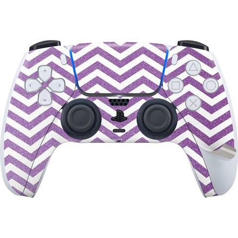 Purple Chevron PS5 Pro Disk Bundle Skin