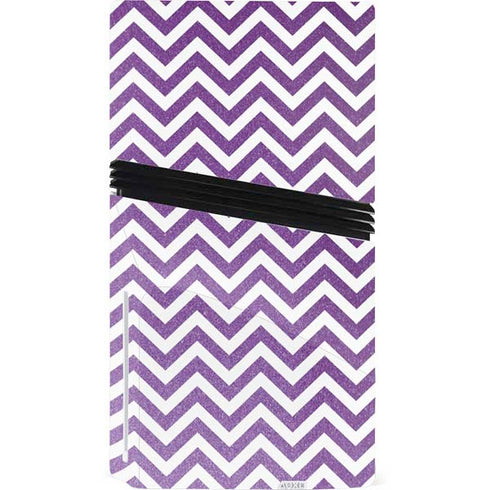 Purple Chevron PS5 Pro Disk Console Skin