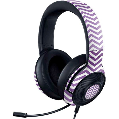 Purple Chevron Razer Kraken X Skin