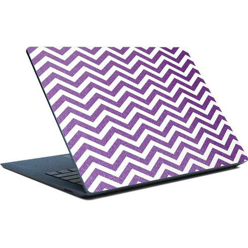 Purple Chevron Surface Laptop Skin