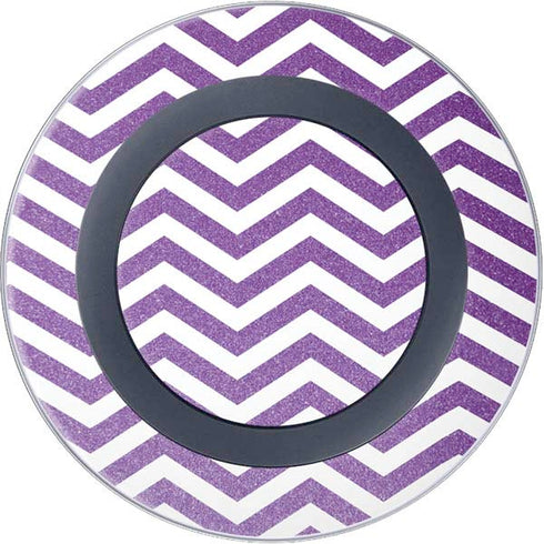 Purple Chevron Wireless Charger Skin