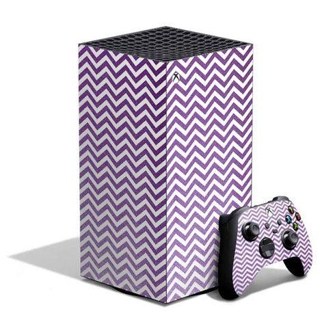 Purple Chevron XBox Series X Digital Edition Bundle Skin