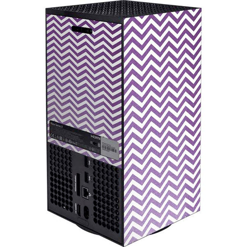 Purple Chevron XBox Series X Digital Edition Bundle Skin