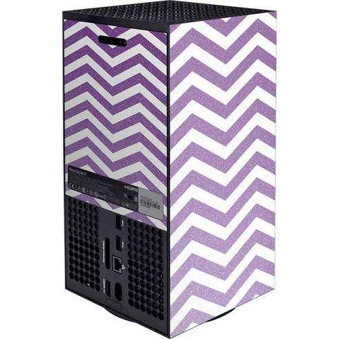 Purple Chevron XBox Series X Digital Edition Console Skin