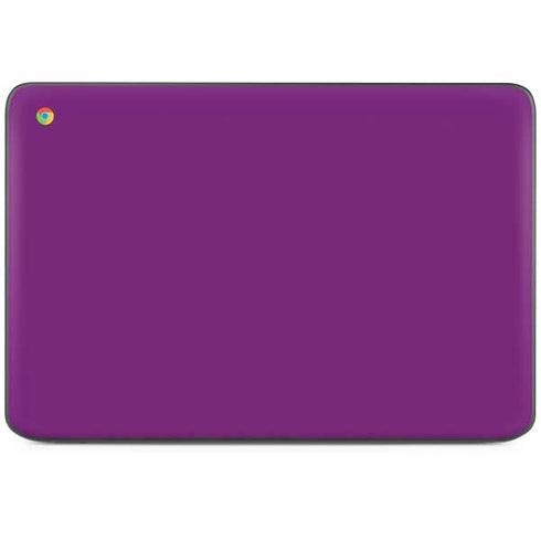Purple HP Chromebook Skin