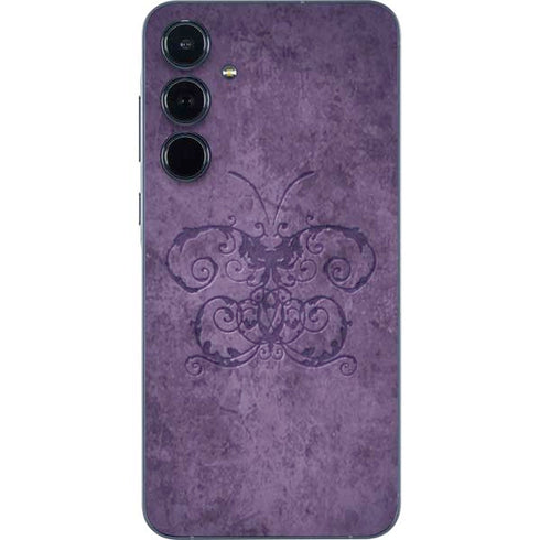 Purple Damask Butterfly by Brigid Ashwood Galaxy A35 5G Skin