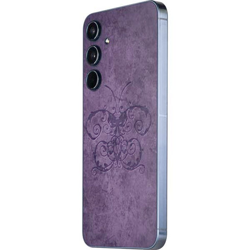 Purple Damask Butterfly by Brigid Ashwood Galaxy A35 5G Skin