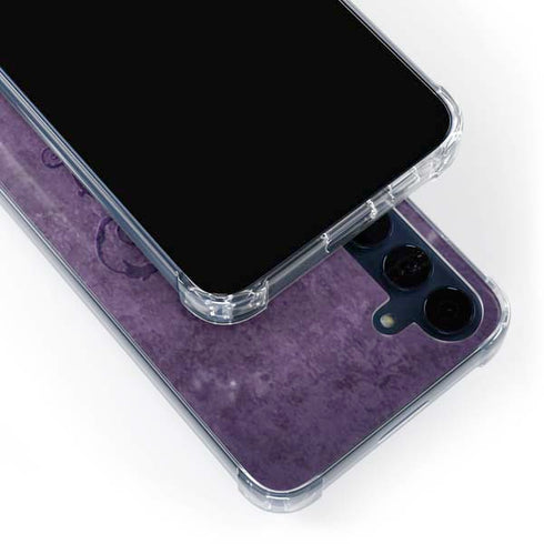 Purple Damask Butterfly by Brigid Ashwood Galaxy A55 5G Clear Case