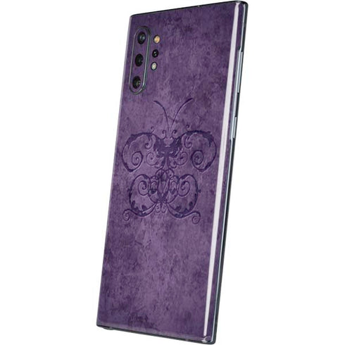 Purple Damask Butterfly by Brigid Ashwood Galaxy Note 10 Plus Skin