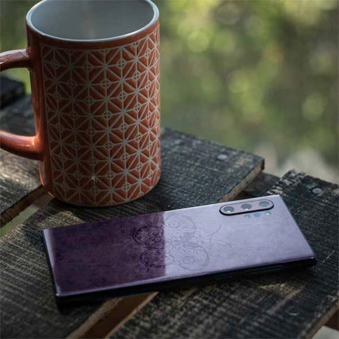 Purple Damask Butterfly by Brigid Ashwood Galaxy Note 10 Plus Skin