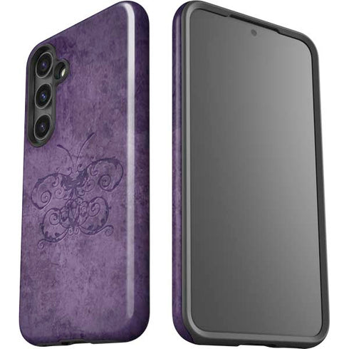 Purple Damask Butterfly by Brigid Ashwood Galaxy S25 Plus Impact Case