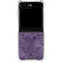Purple Damask Butterfly by Brigid Ashwood Galaxy Z Flip6 Clear Case